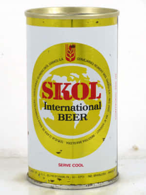 Vintage Skol International Beer Can Wallpaper