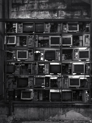 Vintage Television Shelf