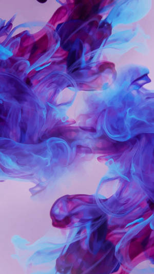 Violet And Light Purple Iphone Ink Explosion Wallpaper