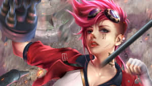 Violet Arcane Fanart Tattooed Face Wallpaper