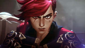 Violet Arcane Fighting Face Wallpaper