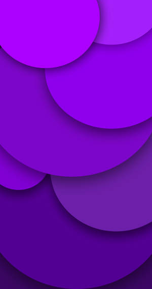 Violet Circles Overlapping Mobile 3d Wallpaper