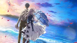 Violet Evergaden Looking Back Wallpaper