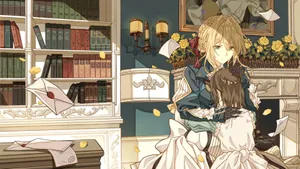 Violet Evergarden And Ann Wallpaper