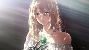 Violet Evergarden Emerald Necklace Wallpaper