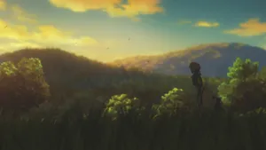 Violet Evergarden In A Forest Wallpaper