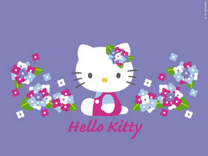 Violet Hello Kitty Desktop Wallpaper