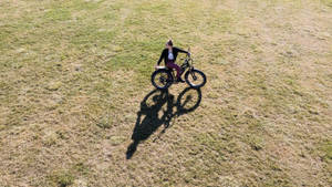 Visible Bike Shadow Wallpaper