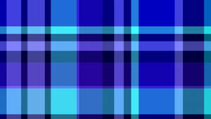 Vivid Blue Checkered Wallpaper