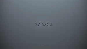 Vivo Logo On Gray Wallpaper