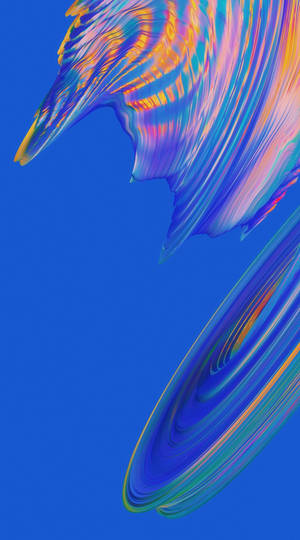 Vivo V20 Swirling Rainbow Disks Wallpaper