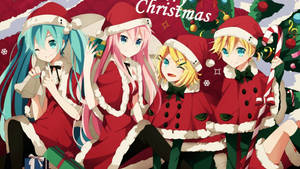 Vocaloid Anime Christmas Wallpaper