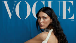 Vogue April Cover Model Glance Wallpaper