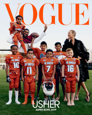 Vogue Football Theme Cover Shoot Wallpaper