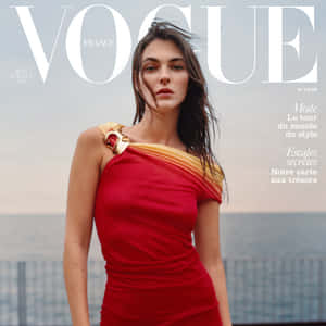 Vogue France June Issue Cover Model Wallpaper
