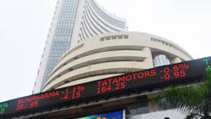 Volatile Indian Stock Market Sign Wallpaper