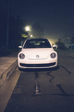 Volkswagen, Car, Front View, White Wallpaper