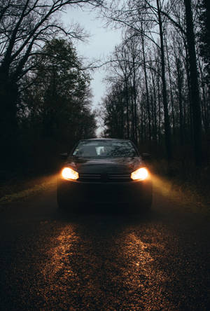 Volkswagen, Car, Lights, Night Wallpaper