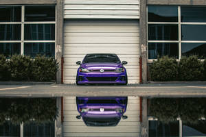 Volkswagen Gti, Volkswagen, Car, Front View, Headlights, Purple Wallpaper