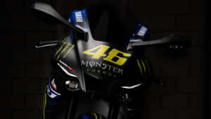 Vr46 Yahama Motorcycle With Monster Energy Logo Wallpaper