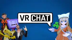 Vrchat Logo Poster Wallpaper