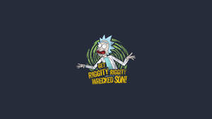 Wacky Scientist Rick Sanchez Makes A Discovery Wallpaper