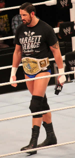 Wade Barrett Wearing Championship Belt Wallpaper