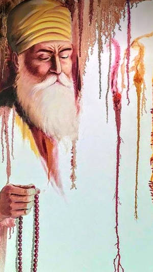 Waheguru Nanak Dev Ji Painting Wallpaper