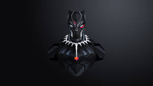 Wakanda's Black Panther 3d Model Art Wallpaper