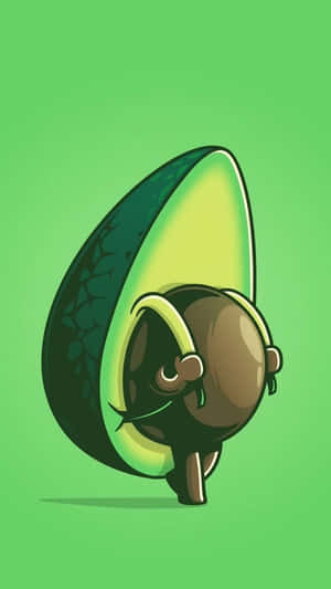 Walking Avocado Iphone Wallpaper