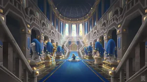 Wallpaper Of Castle From The Clash Royale Phone Game Wallpaper