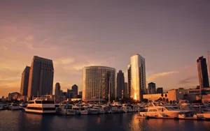 Wallpaper San - Diego, Construction, Dusk, California, Usa Wallpaper