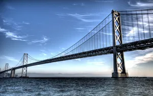 Wallpaper San Francisco, Sky, Nature, Wave, Bridge Wallpaper