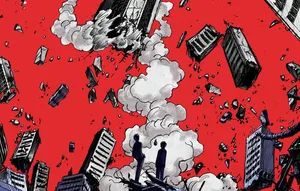 Wallpaper The Explosion, The City, Ruins Wallpaper