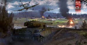 War Thunder Combat Scene Wallpaper