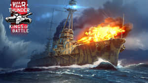 War Thunder Kingsof Battle Battleship Explosion Wallpaper