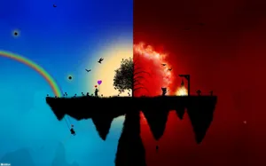 War Vs. Peaceful Wallpaper