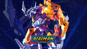 Wargreymon X In Digimon Heroes Wallpaper