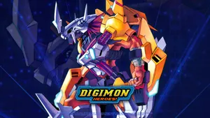 Wargreymon X In Digimon Heroes Wallpaper