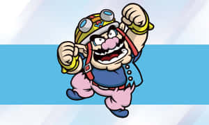 Wario Strikes A Pose In A Vibrant Wallpaper Wallpaper