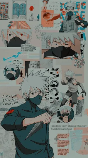 Warm Kakashi Aesthetic Wallpaper