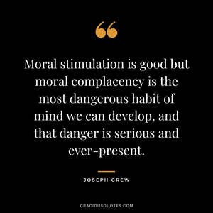 Warning Against Moral Complacency Wallpaper