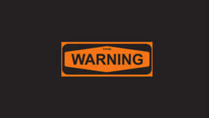 Warning Orange Icon Wallpaper