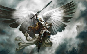 Warrior Angel Girl Wallpaper