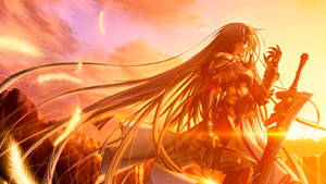 Warrior Fire Anime Wallpaper