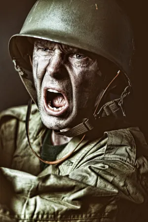 Warrior's Smeared Face Wallpaper