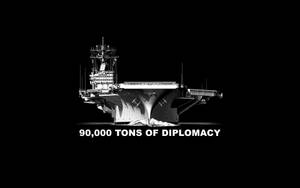 Warship Tons Of Diplomacy Poster Wallpaper