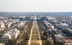 Washington National Mall Aerial Wallpaper