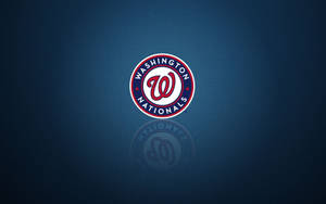 Washington Nationals Reflected Logo Wallpaper