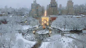 Washington Square Park Winter Wallpaper